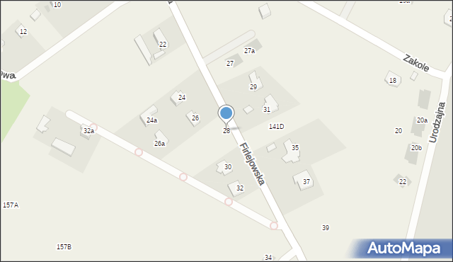 Dąbrowica, Firlejowska, 28, mapa Dąbrowica