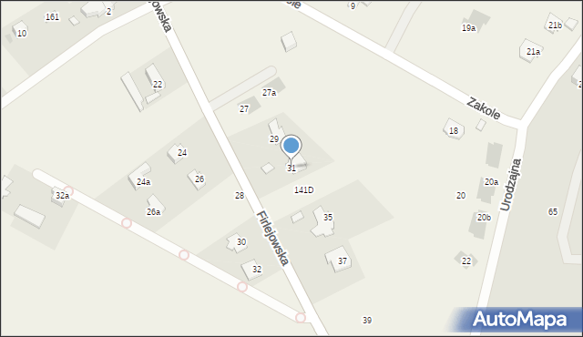 Dąbrowica, Firlejowska, 31, mapa Dąbrowica