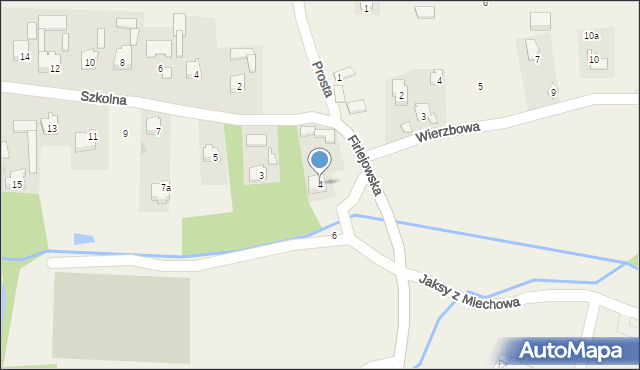 Dąbrowica, Firlejowska, 4, mapa Dąbrowica