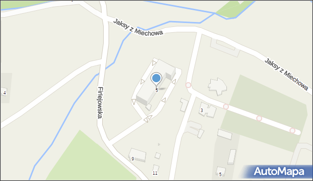 Dąbrowica, Firlejowska, 5, mapa Dąbrowica