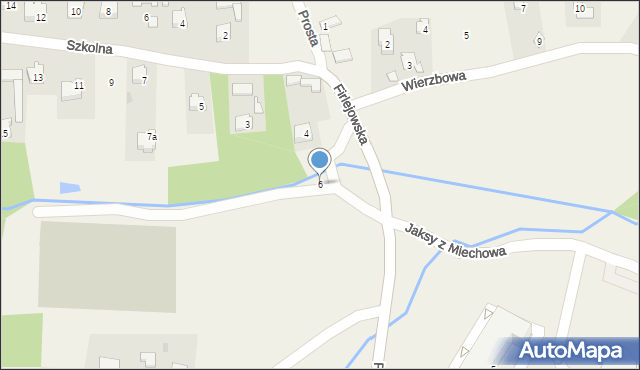 Dąbrowica, Firlejowska, 6, mapa Dąbrowica