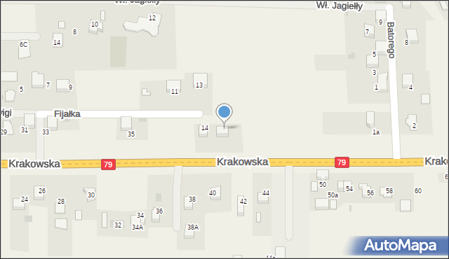 Dulowa, Fijałka Stanisława, ks., 16, mapa Dulowa