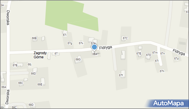 Dzianisz, Fidryga, 111, mapa Dzianisz