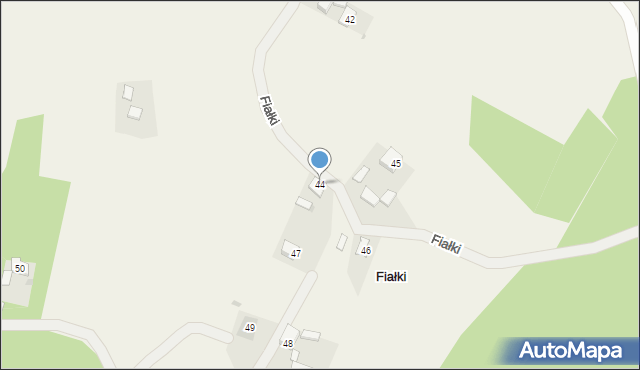 Fiałki, Fiałki, 44, mapa Fiałki