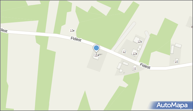 Fidest, Fidest, 11A, mapa Fidest