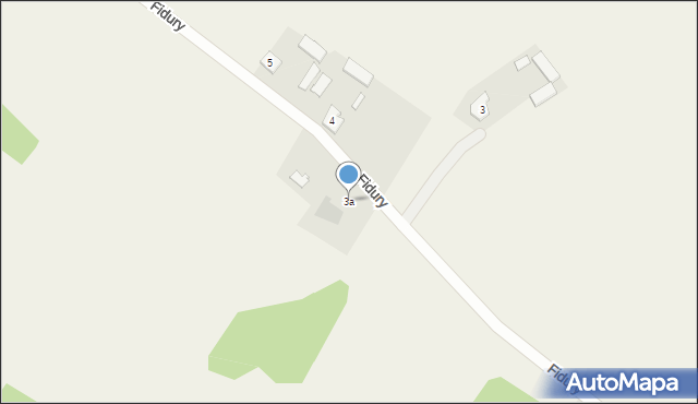 Fidury, Fidury, 3a, mapa Fidury