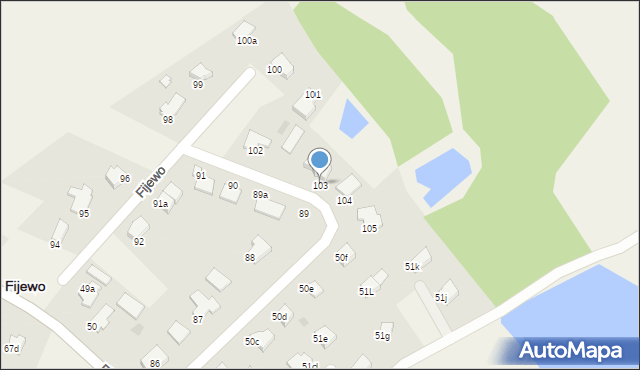 Fijewo, Fijewo, 103, mapa Fijewo