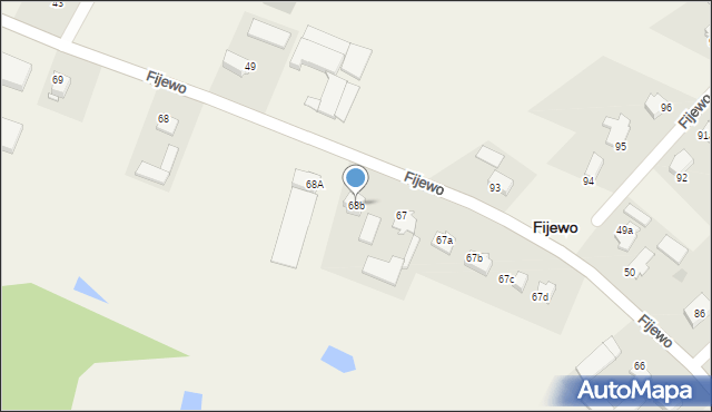Fijewo, Fijewo, 68b, mapa Fijewo