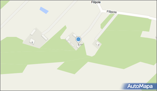 Filipole, Filipole, 5, mapa Filipole