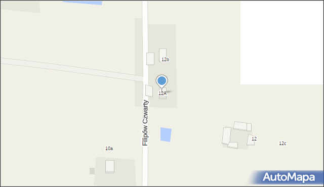 Filipów Czwarty, Filipów Czwarty, 12A, mapa Filipów Czwarty