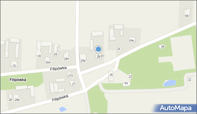Filipówka, Filipówka, 25, mapa Filipówka