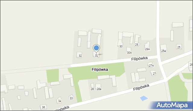 Filipówka, Filipówka, 31, mapa Filipówka