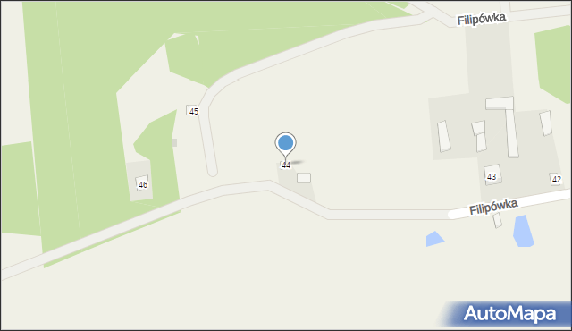Filipówka, Filipówka, 44, mapa Filipówka