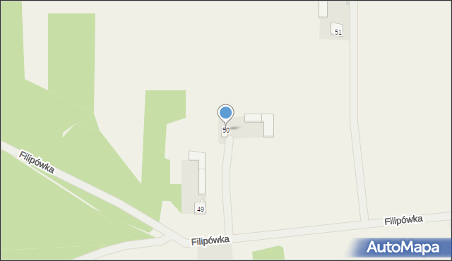 Filipówka, Filipówka, 50, mapa Filipówka