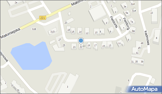 Gdańsk, Fieldorfa-Nila Augusta Emila, gen., 21, mapa Gdańska