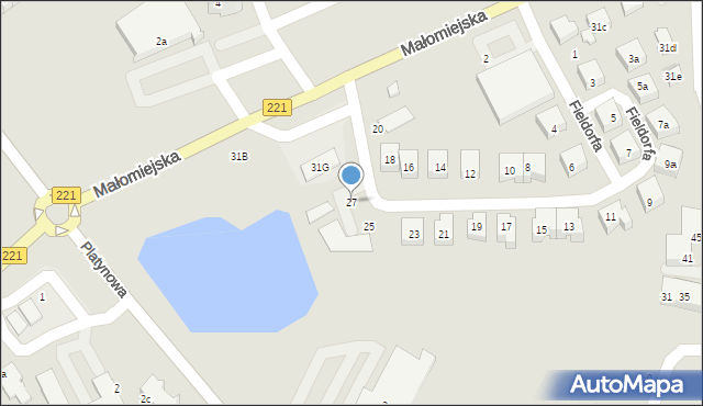 Gdańsk, Fieldorfa-Nila Augusta Emila, gen., 27, mapa Gdańska