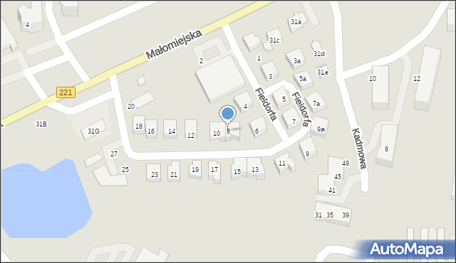 Gdańsk, Fieldorfa-Nila Augusta Emila, gen., 8, mapa Gdańska