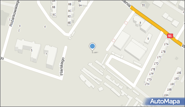 Gdańsk, Filarskiego Bernarda, 11, mapa Gdańska