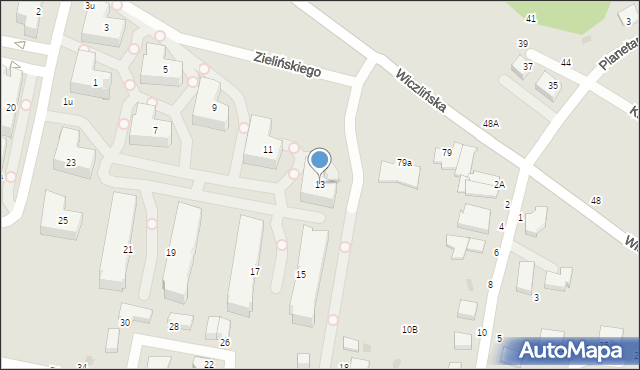 Gdynia, Filipkowskiego Stanisława, 13, mapa Gdyni