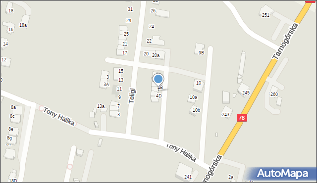 Gliwice, Fiedlera Arkadego, 4C, mapa Gliwic