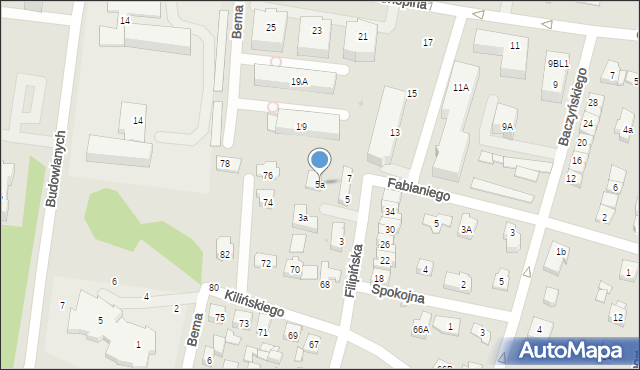 Góra Kalwaria, Filipińska, 5a, mapa Góra Kalwaria