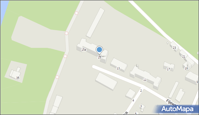 Grudziądz, Fijewska, 15, mapa Grudziądza