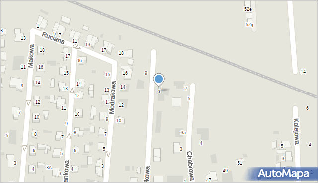 Inowrocław, Fiołkowa, 8, mapa Inowrocławia