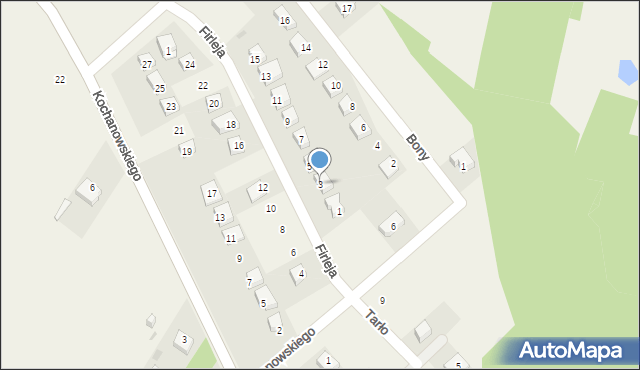 Janowiec, Firleja Piotra, 3, mapa Janowiec