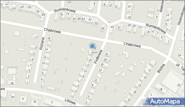 Jelcz-Laskowice, Fiołkowa, 17, mapa Jelcz-Laskowice