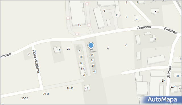 Juszkowo, Firmowa, 6c, mapa Juszkowo
