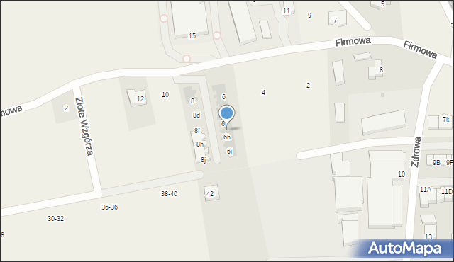 Juszkowo, Firmowa, 6g, mapa Juszkowo