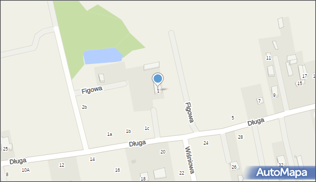 Kaleń-Towarzystwo, Figowa, 1, mapa Kaleń-Towarzystwo