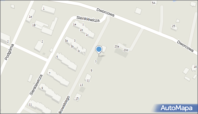 Kamień Krajeński, Fiałkowskiego Kazimierza, 7a, mapa Kamień Krajeński