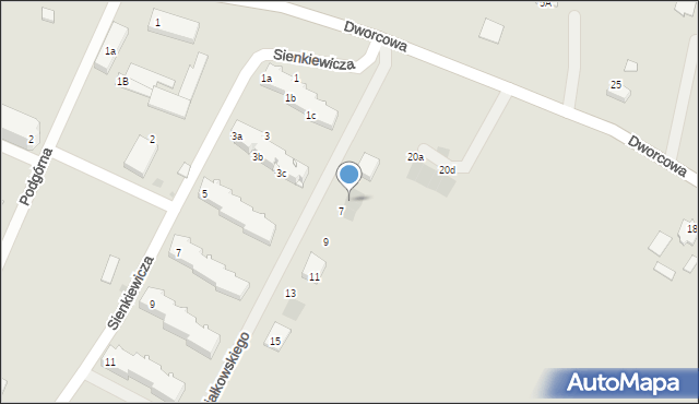 Kamień Krajeński, Fiałkowskiego Kazimierza, 7b, mapa Kamień Krajeński