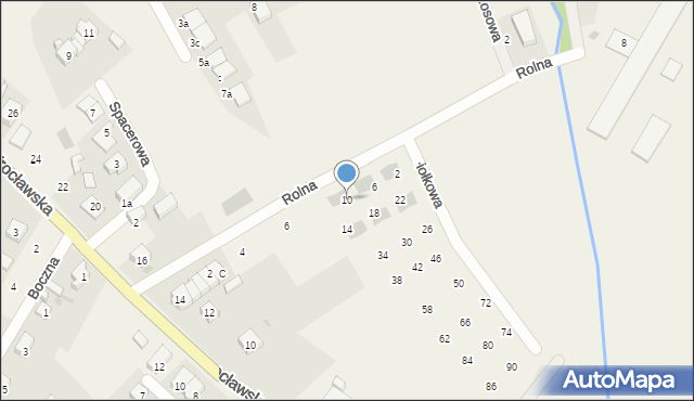 Kamieniec Wrocławski, Fiołkowa, 10, mapa Kamieniec Wrocławski