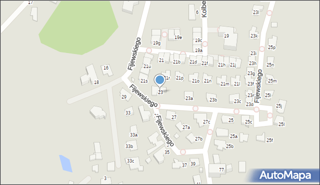 Katowice, Fijewskiego Tadeusza, 23, mapa Katowic