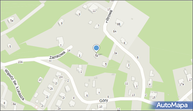 Kazimierz Dolny, Filtrowa, 5a, mapa Kazimierz Dolny