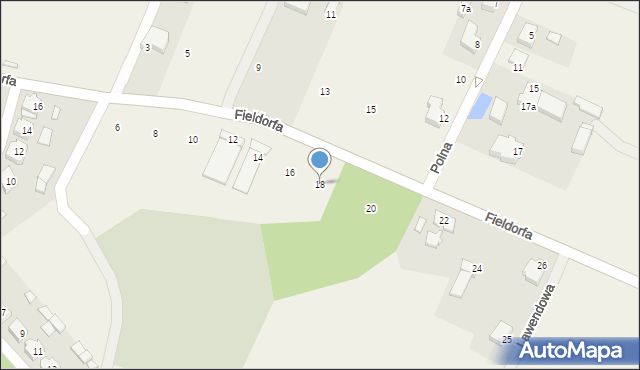 Kobyla Góra, Fieldorfa-Nila Augusta Emila, gen., 18, mapa Kobyla Góra