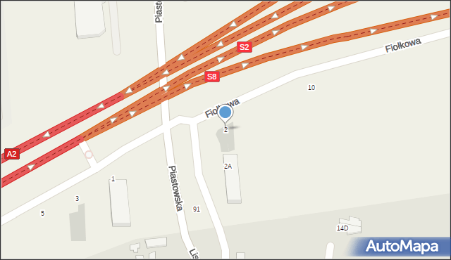 Konotopa, Fiołkowa, 2, mapa Konotopa