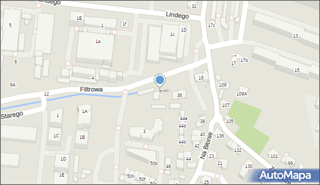 Kraków, Filtrowa, 7, mapa Krakowa