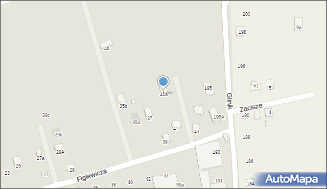 Kraków, Figlewicza Kazimierza, ks., 41a, mapa Krakowa