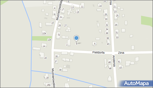 Krzepice, Fieldorfa-Nila Augusta Emila, gen., 3, mapa Krzepice