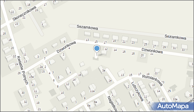 Krzyków, Fiołkowa, 1, mapa Krzyków