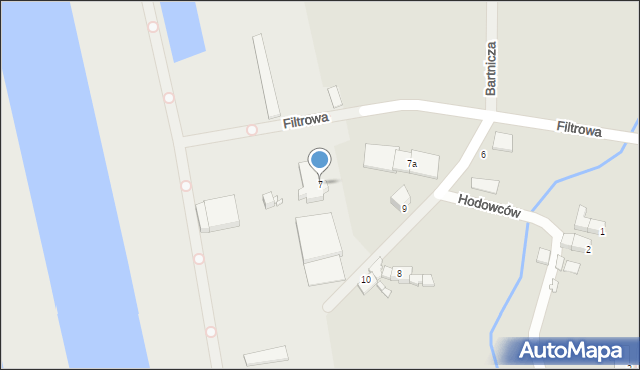 Legnica, Filtrowa, 7, mapa Legnicy