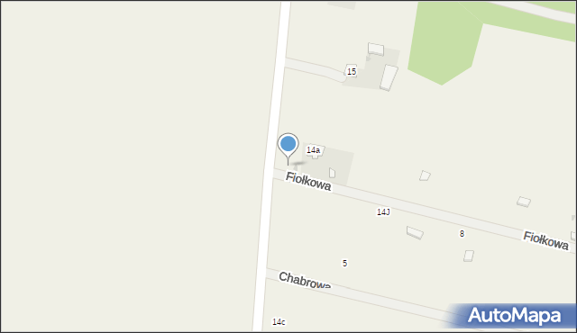 Leonów, Fiołkowa, 1a, mapa Leonów