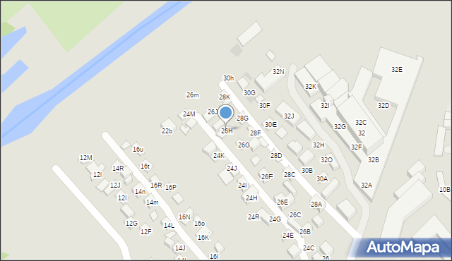 Lublin, Firlejowska, 26H, mapa Lublina