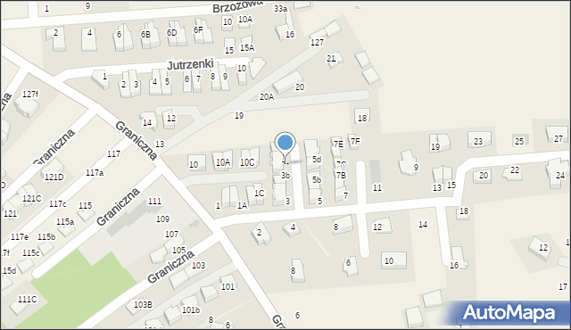 Michałowice, Fiołkowa, 3c, mapa Michałowice