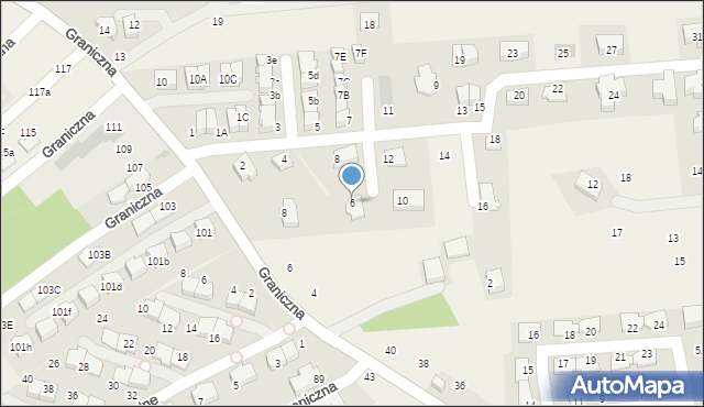 Michałowice, Fiołkowa, 6, mapa Michałowice