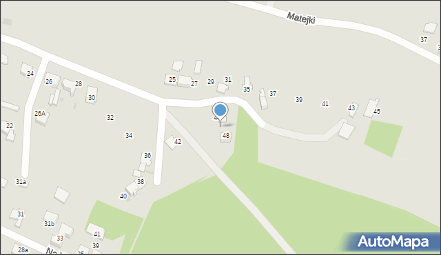 Mikołów, Filaretów, 46, mapa Mikołów