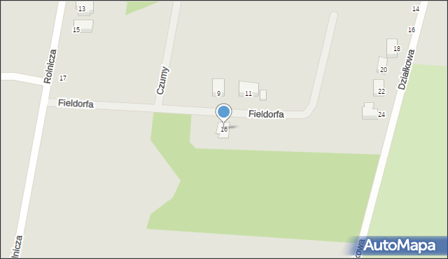 Mszczonów, Fieldorfa-Nila Augusta Emila, gen., 16, mapa Mszczonów